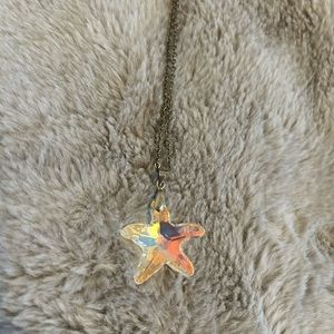 Crystal Starfish Necklace